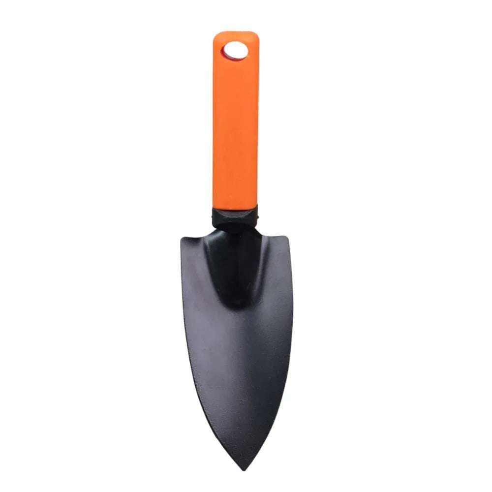 Go4ganics durable metal gardening hand shovel for home gardening, featuring a comfortable grip and versatile tool design