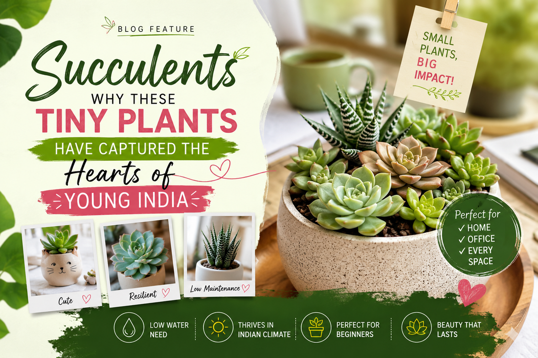 Indoor Succulent Plants: The Growing Trend Among Young Indian Gardeners