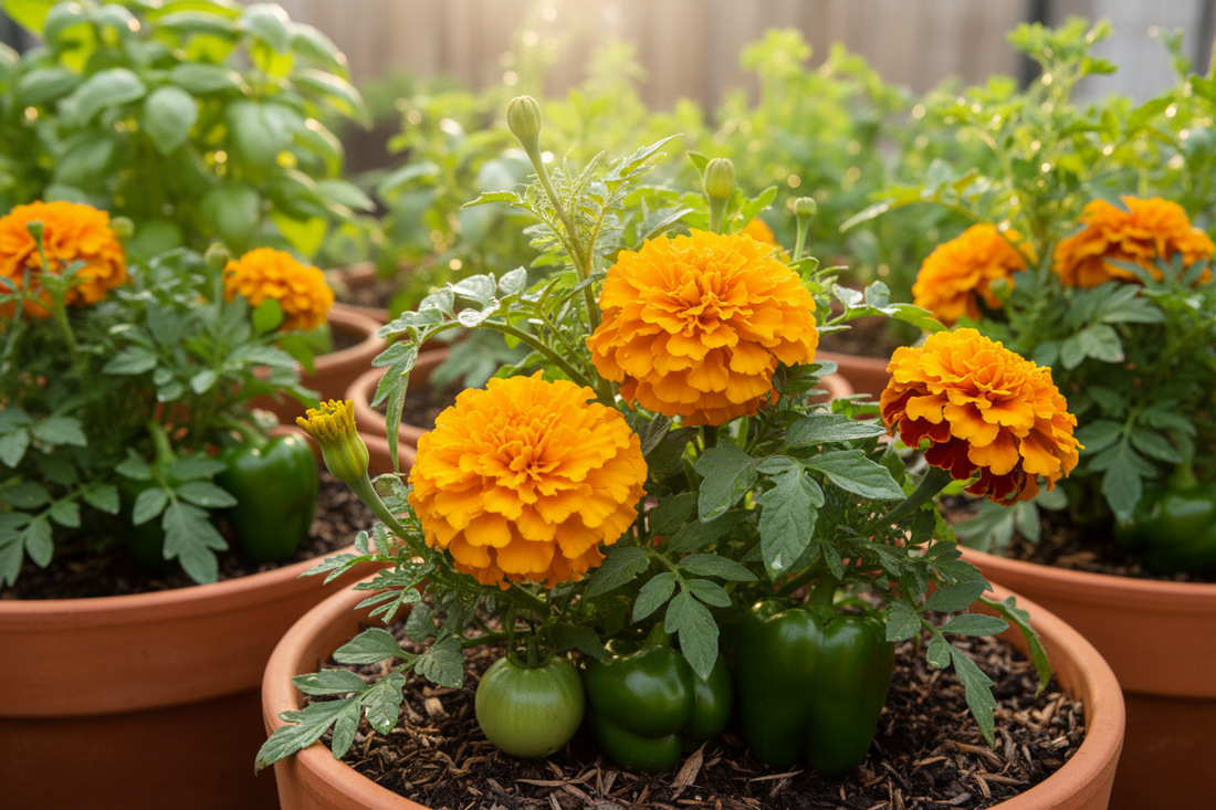 Natural Pest Control for Vegetable Garden: The Benefits of Marigold Companion Planting