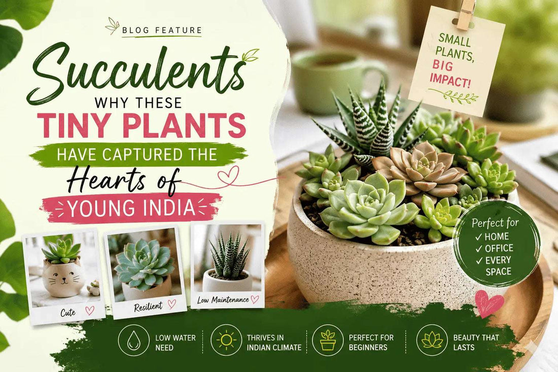 Indoor Succulent Plants: The Growing Trend Among Young Indian Gardeners
