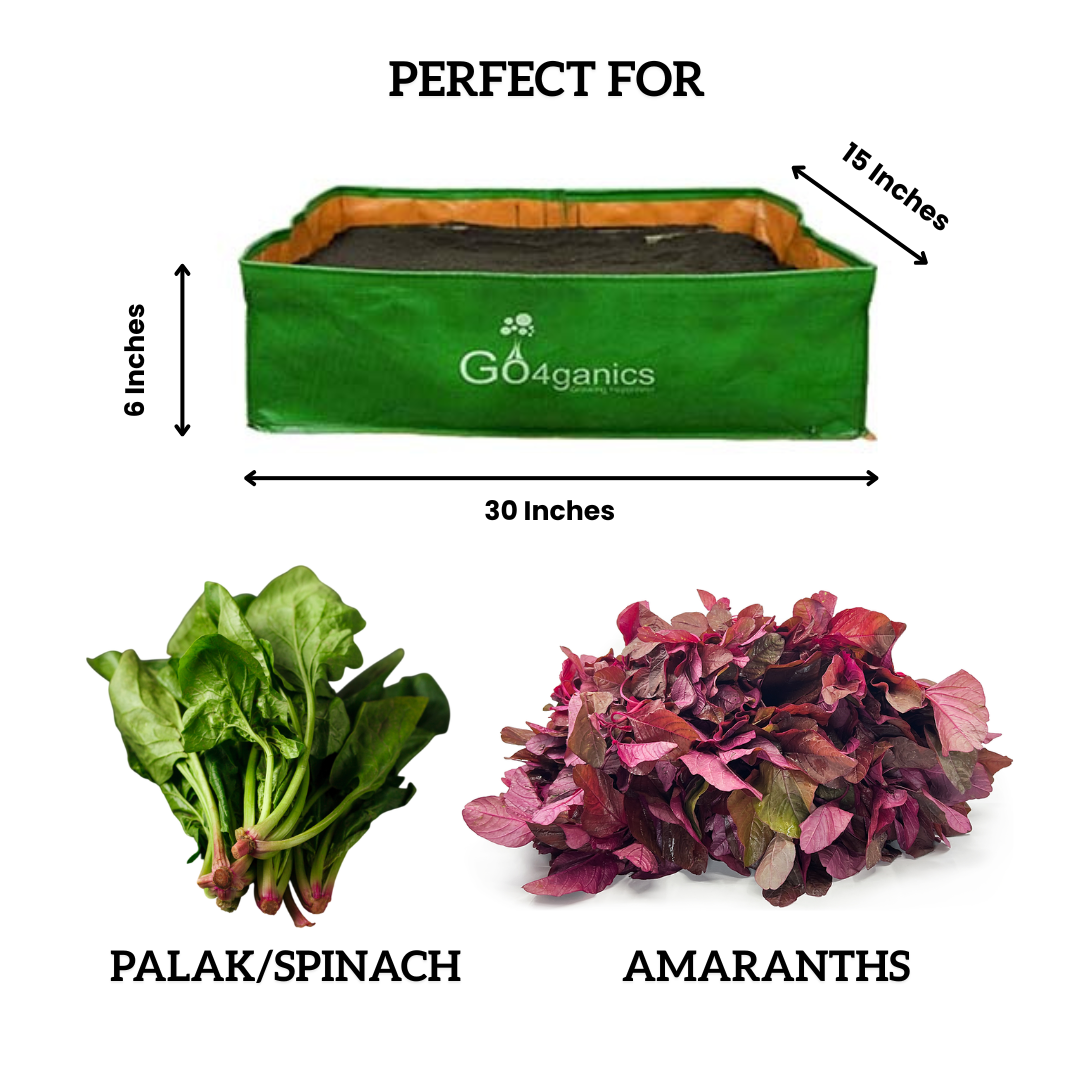 Vegetable HDPE Grow Bags for Plants - Choose Any Size | Minimum 5 Bags Total