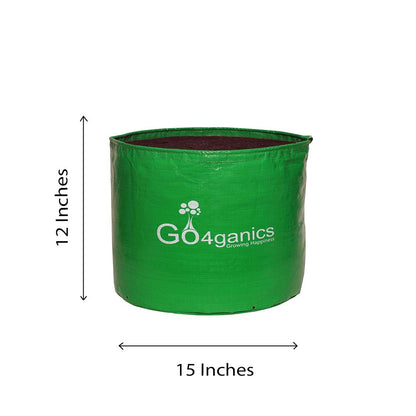 HDPE Grow Bag (Any Size - Minimum order 5 pcs) 15x12 Inches