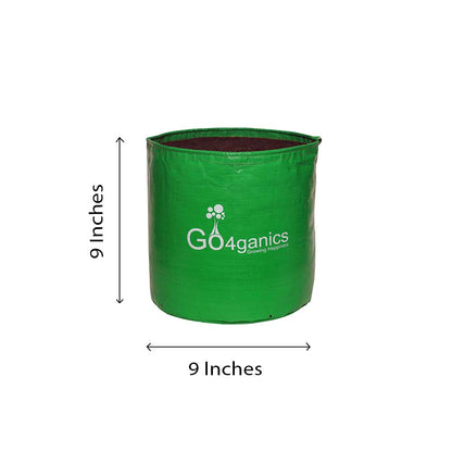 HDPE Grow Bag (Any Size - Minimum order 5 pcs) 9x9 Inches