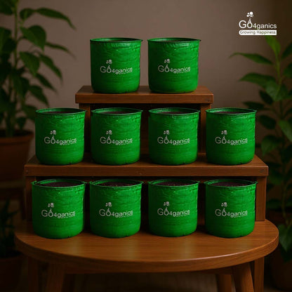 GO4ganics All Size HDPE Grow Bags for vegetables and Gardening 3