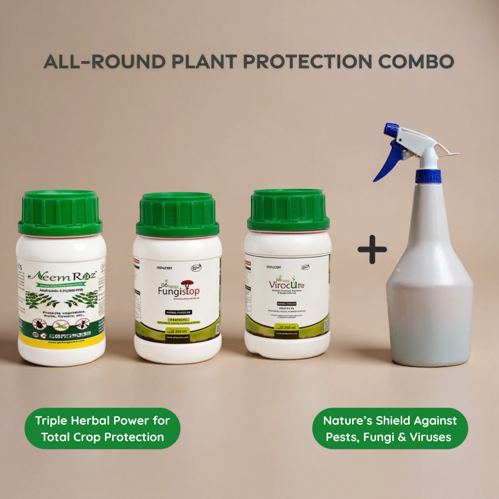 All-Round Plant Protection Combo (Each 250 ml) With Spray (1 Lr)