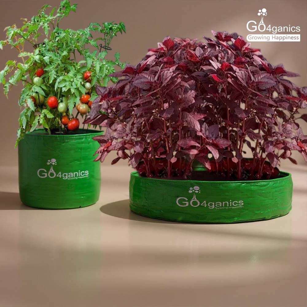 GO4ganics All Size HDPE Grow Bags for vegetables and Gardening