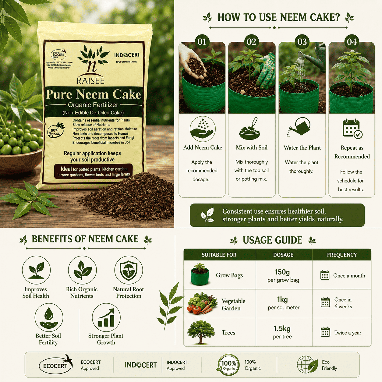 Complete Soil Health Combo - Premium Organic fertilizers for home garden