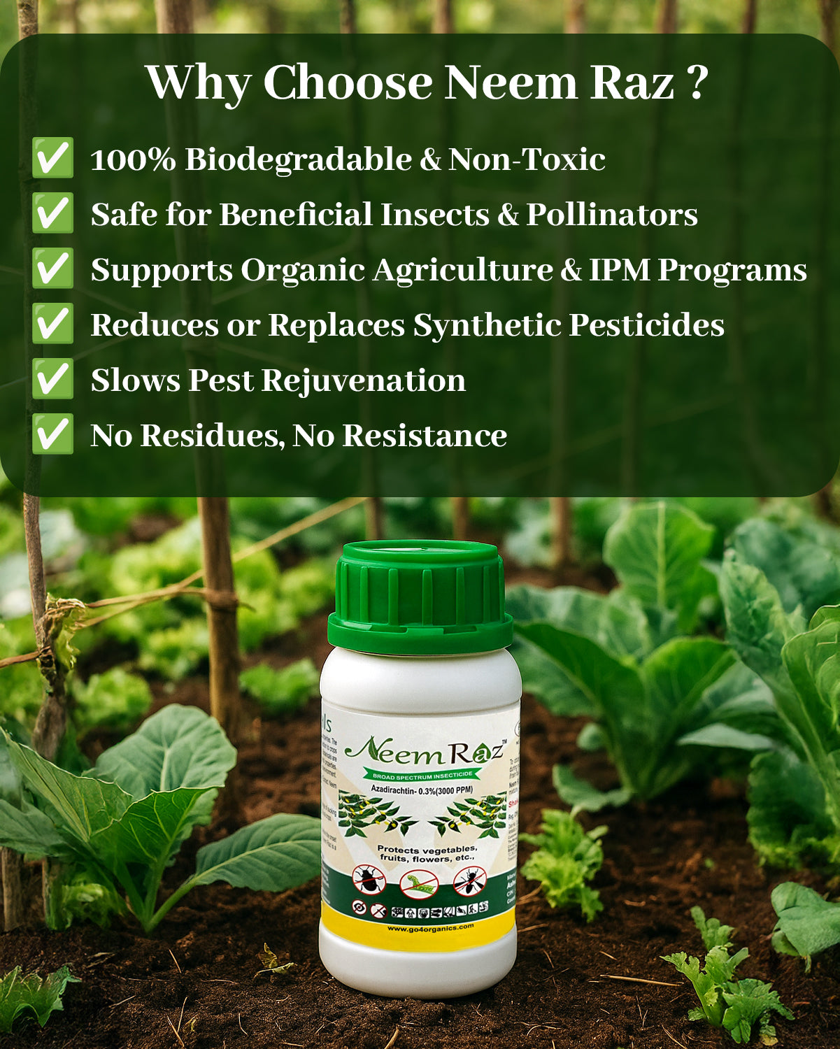 Neem Raz (Organic Insecticide)