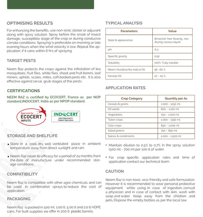 Neem Raz (Organic Insecticide)