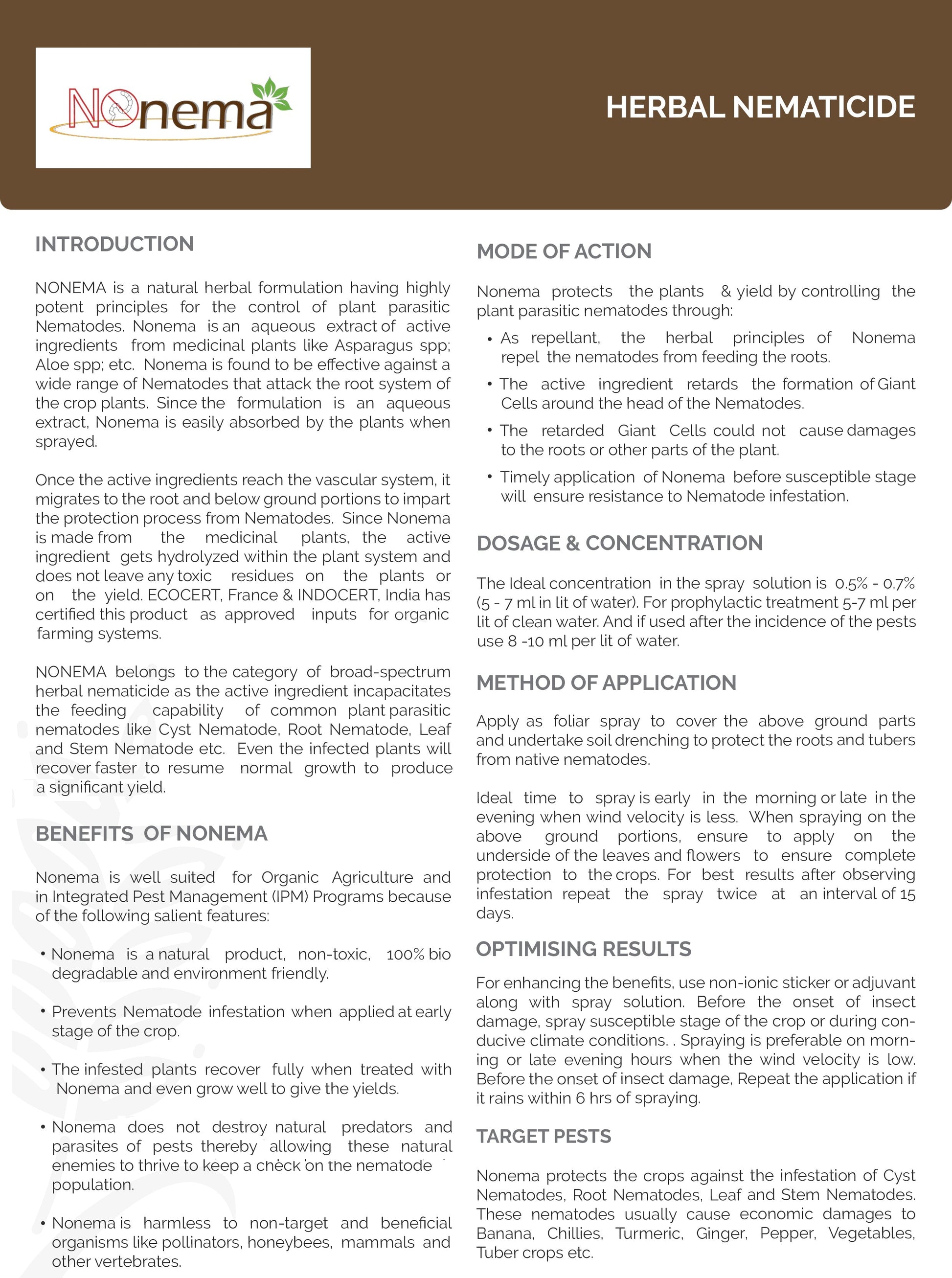 Nonema (Herbal Nematicide)