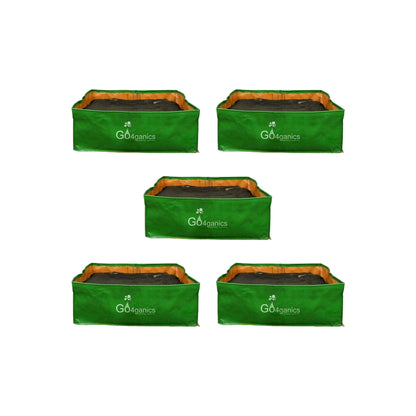 HDPE Grow Bag Rectangular (Choose Any Size - Minimum order 5 pcs) 21X21X6.5 Inches