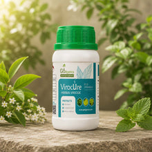 Go4ganics Virocure herbal viricide for plant virus control, natural plant protection spray in 250ml bottle.