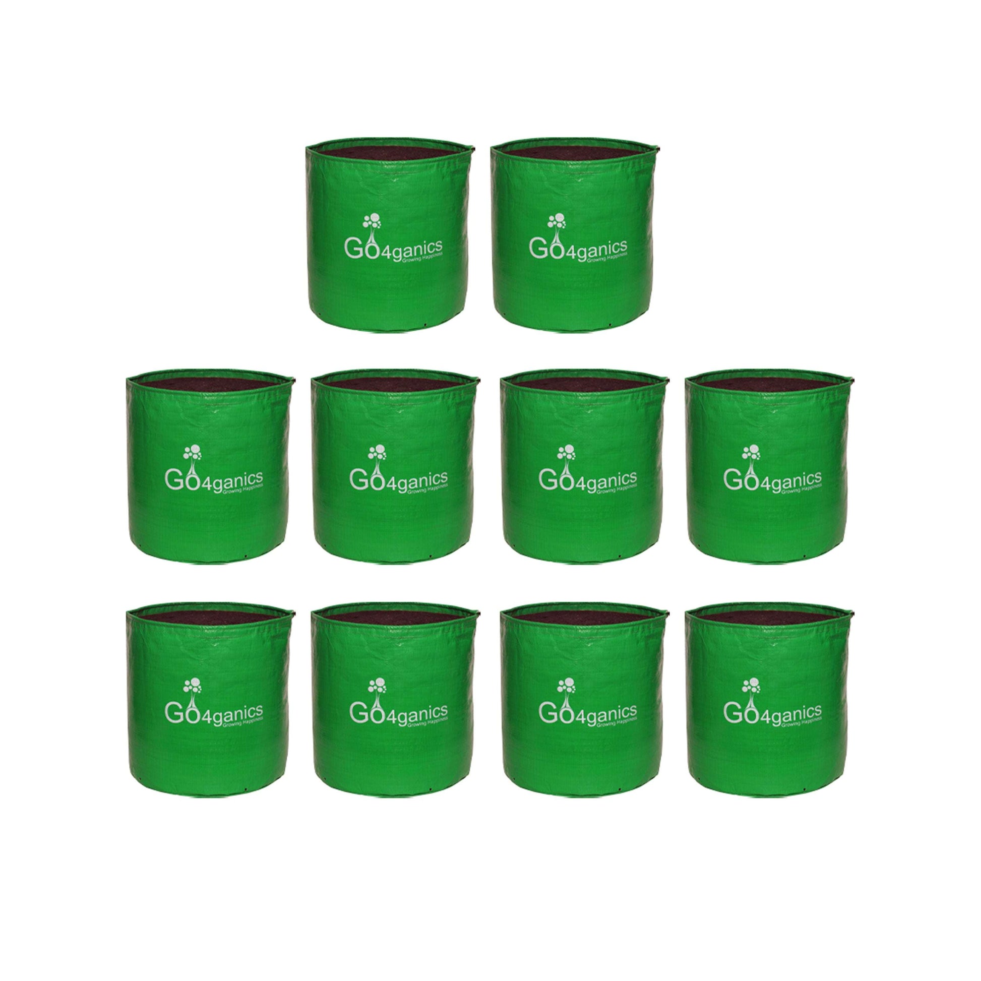 GO4ganics All Size HDPE Grow Bags for vegetables and Gardening