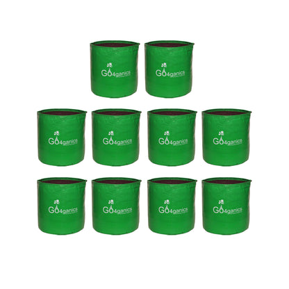 GO4ganics All Size HDPE Grow Bags for vegetables and Gardening