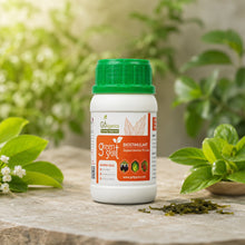 Organic Green Spurt plant growth booster by Go4ganics, featuring protein hydrolysate and amino acids for healthy home garden plants.