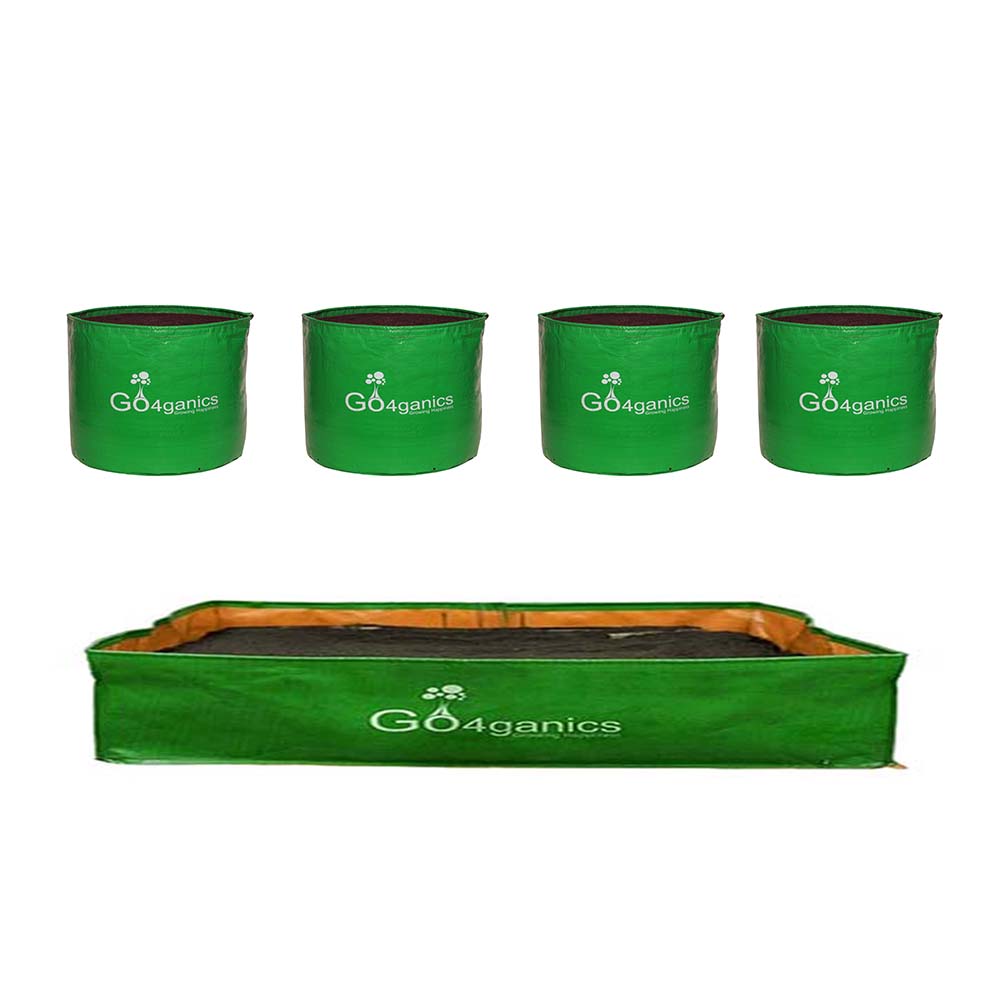 XL Vegetable HDPE Bags for Terrace & Balcony Gardening (Pack of 5)