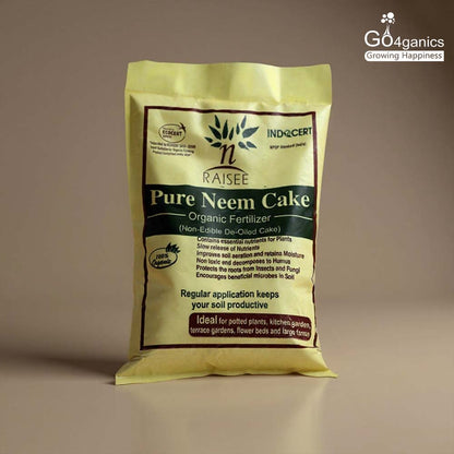 Go4ganics NRaisee (Neem Cake Powder) organic plant and veggitable nutrition and fertilizer 