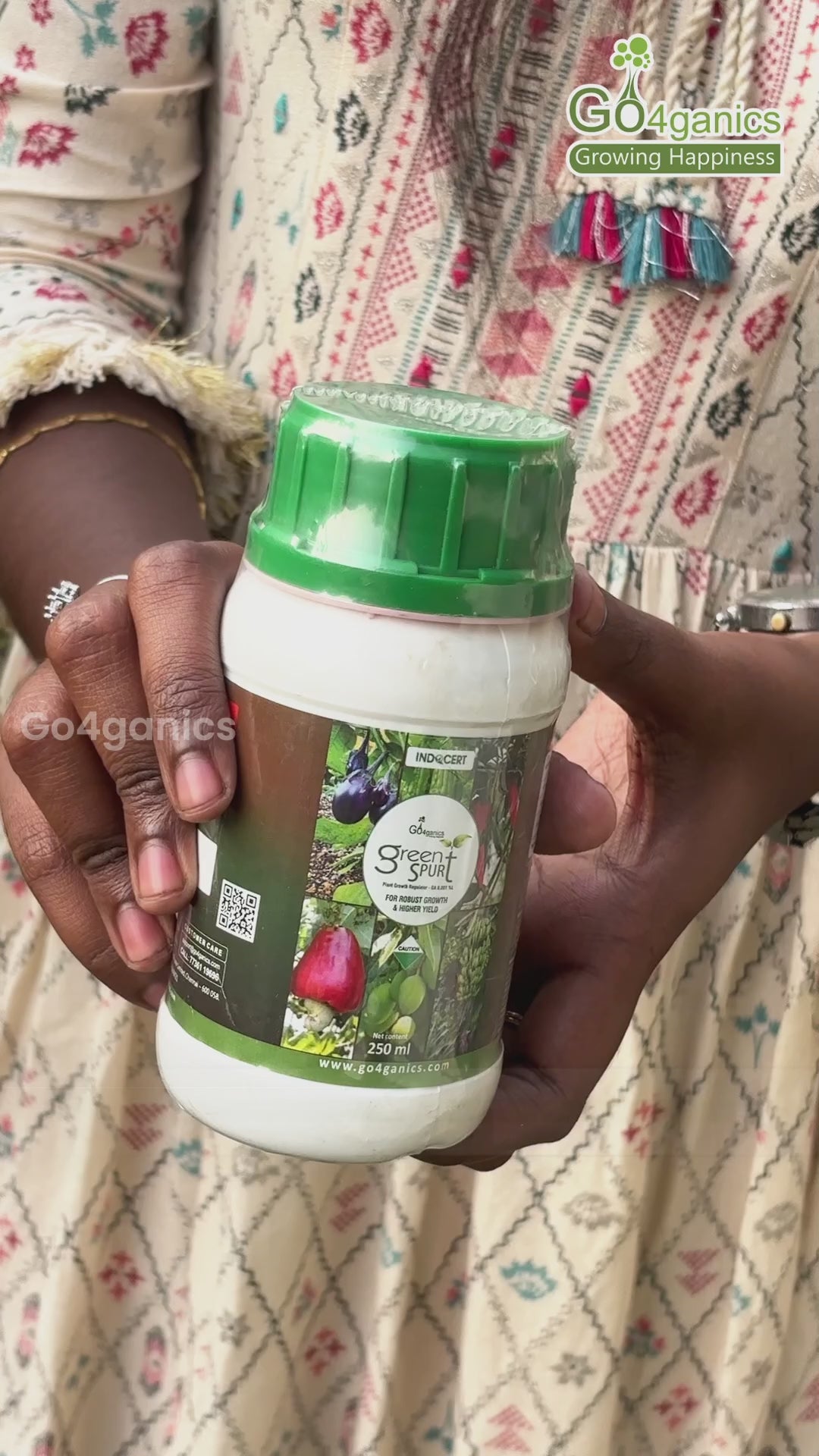 Load video: Go4ganics Green Spurt (Protein Hydrolysate and Aminoacid) organic plant nutrition and fertilizer 