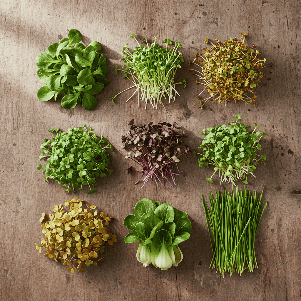 Variety of Microgreens