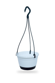 TUKA HANGING POT 20 - 1 TIER IVORY