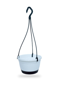 TUKA HANGING POT 20 - 1 TIER WHITE