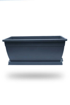 SMART TRAY FOR RECTANGULAR POT 20" GREY