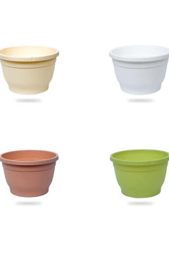 TUKA HANGING POT 25 -1 TIER WHITE