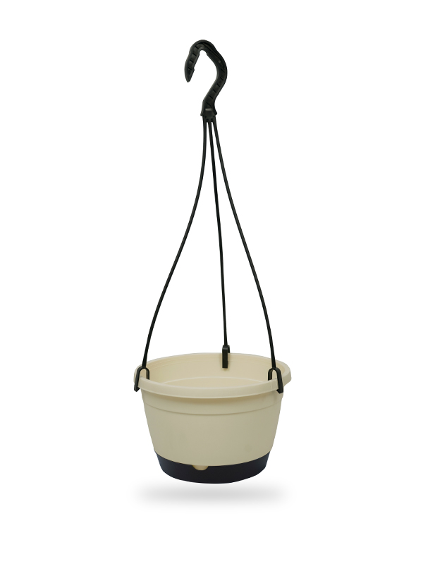 TUKA HANGING POT 25 -1 TIER WHITE