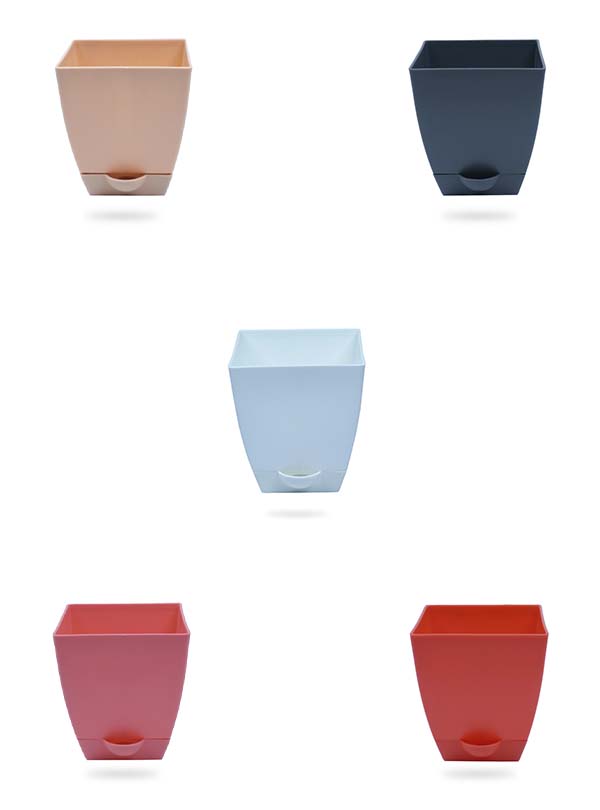 SQUARE POT - CHATURA 3.3" WITH SMART TRAY