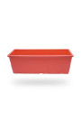 RECTANGULAR POT 15.7" RED