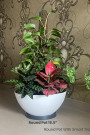 ROUND POT 16.5" IVORY