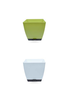 SQUARE POT - CHATURA 9" WITH SMART TRAY
