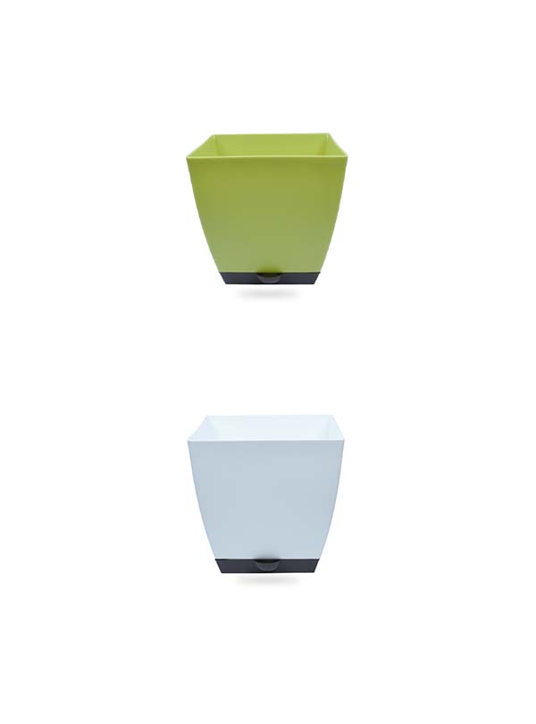 SQUARE POT - CHATURA 9" WITH SMART TRAY