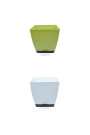 SQUARE POT - CHATURA 9" WITH SMART TRAY