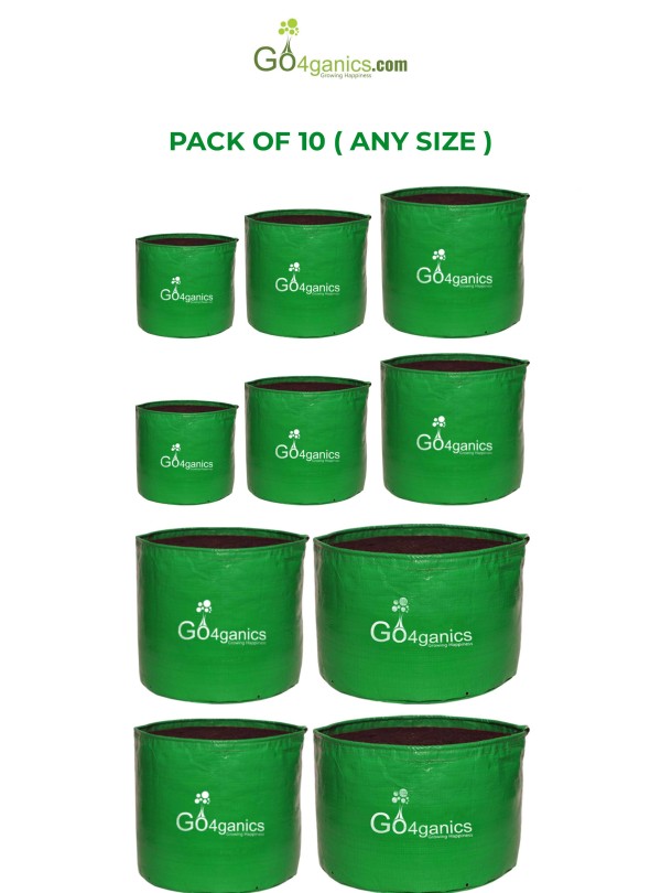 HDPE GROW BAG (Any Size - Total 10 pcs) - Choose Size and Qty, Add to Cart (Listed price is for single piece only)