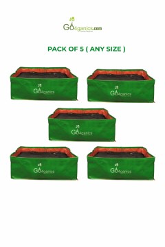 HDPE GROW BAG (Any Size - Total 5 pcs) RECTANGULAR - Choose Size and Qty, Add to Cart (Listed price is for single piece only)
