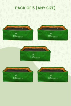 HDPE GROW BAG (Any Size - Total 5 pcs) RECTANGULAR - Choose Size and Qty, Add to Cart (Listed price is for single piece only)
